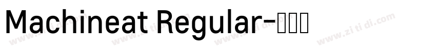 Machineat Regular字体转换